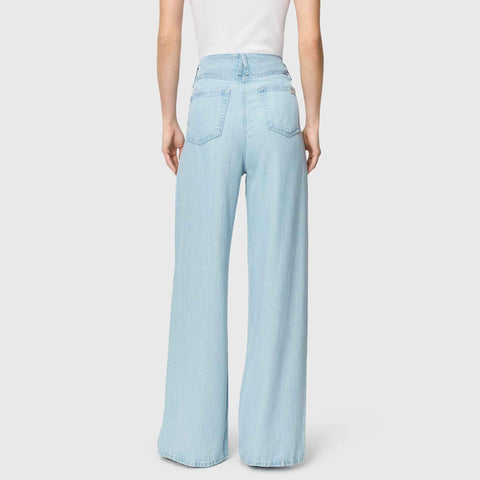 Mac Jeans Naila Essential Blue, jeans in tall met lange benen, achteraanzicht