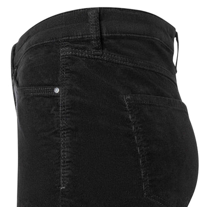 kleding lange vrouwen mac jeans rib boot zwart