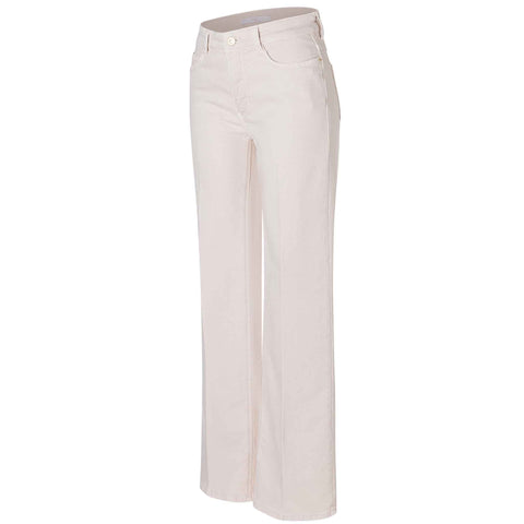Mac Jeans Dream Wide Antique White, lange dames jeans, zijaanzicht