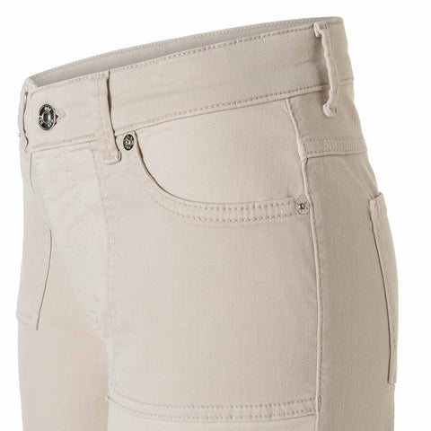 Mac Jeans Wide Pocket Ivory, tall jeans voor lange vrouwen, vooraanzicht