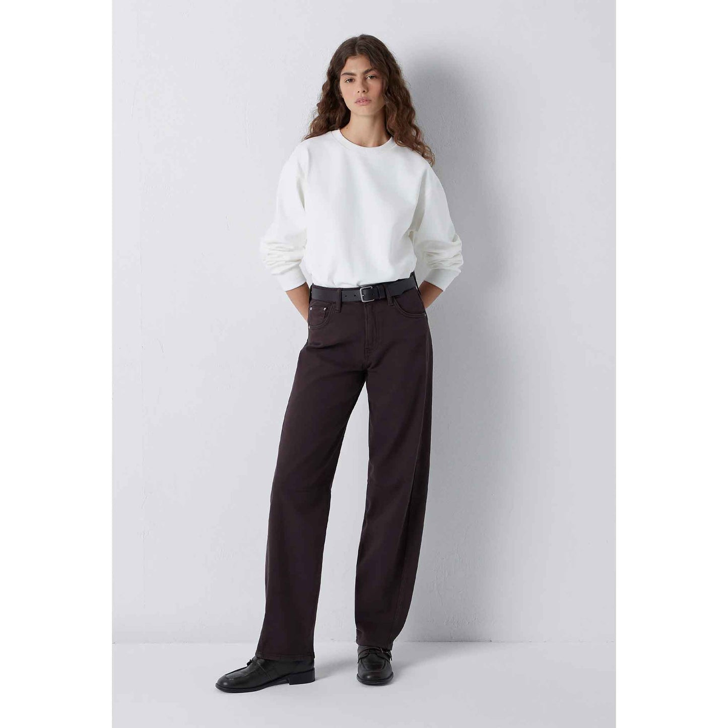 Mavi Jeans Leila W/CUT Darkbrown | Tall