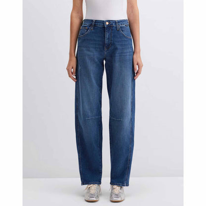 Tall Mavi Jeans Leila W/CUT Dark Str lange lengte voorzijde