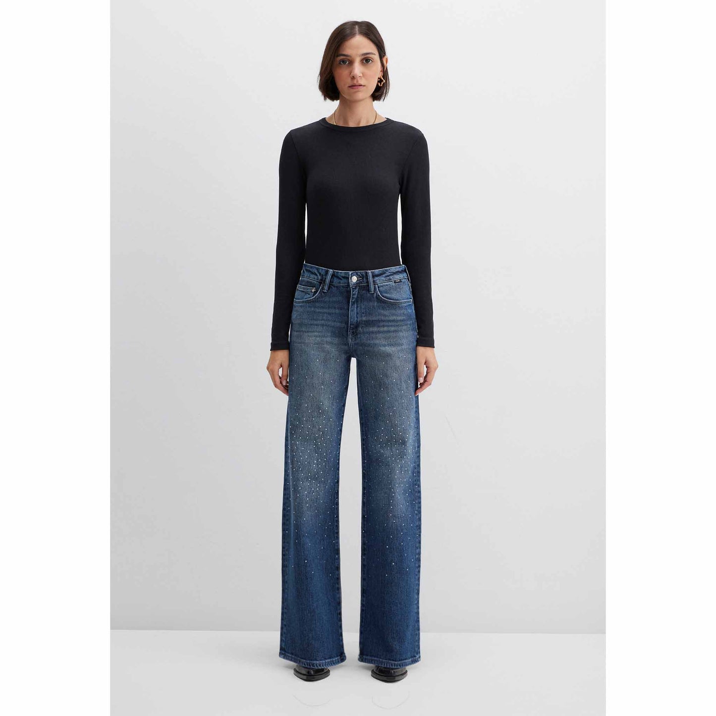 Mavi Jeans Malibu Dark Brushed Rhinestone | Tall