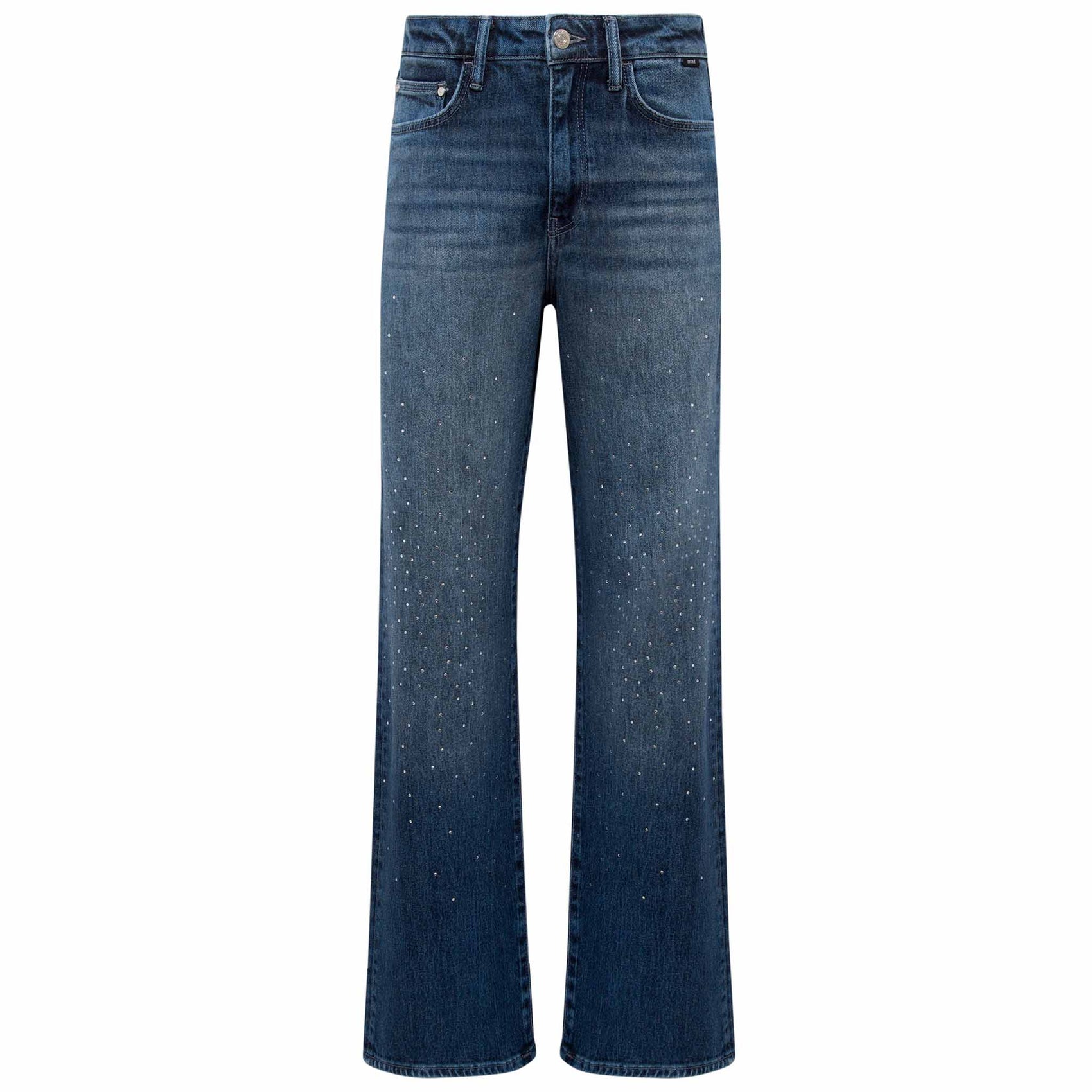 Jeans in tall Mavi Malibu Dark Brushed Rhinestones voor