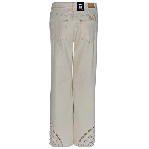 Mavi Jeans Malibu Cream Cutout, jeans in tall met lange benen, achteraanzicht