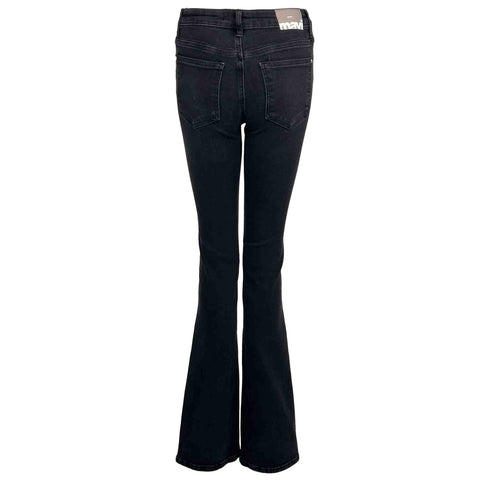 Mavi Jeans Maria Dark Smoke, jeans in tall met lange benen, achteraanzicht