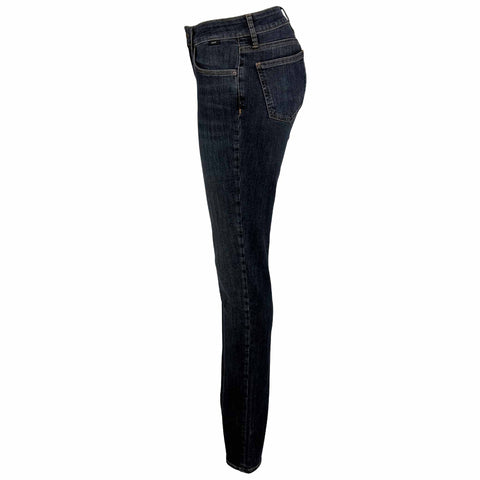 Mavi Jeans Nicole Smoky Blue, lange dames jeans, zijaanzicht