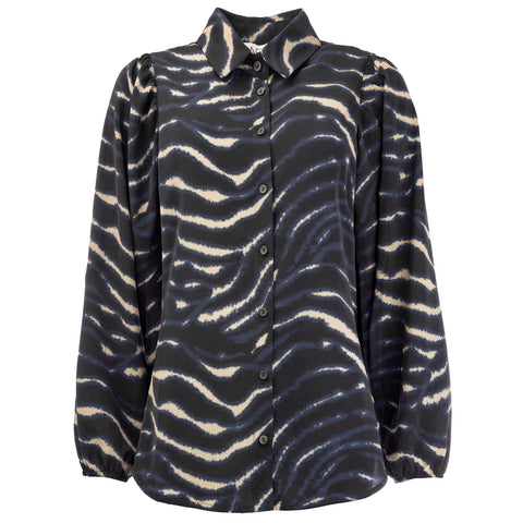NED Blouse Mayliera Estate Blue Sea, tall kleding voor lange vrouwen