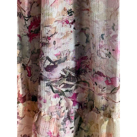 ICNK Rok Celine Flower lurex, tall kleding voor lange vrouwen
