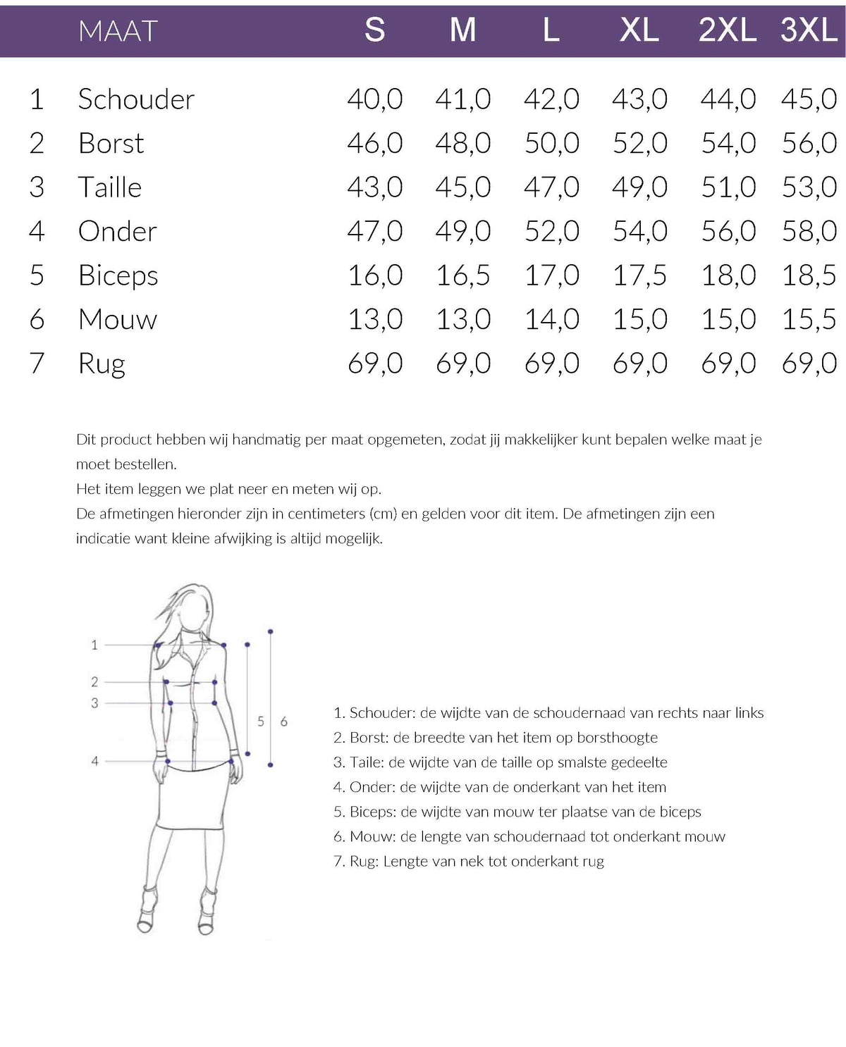 Maattabel Maicazz Shirt Onora Ete Zwart | Tall