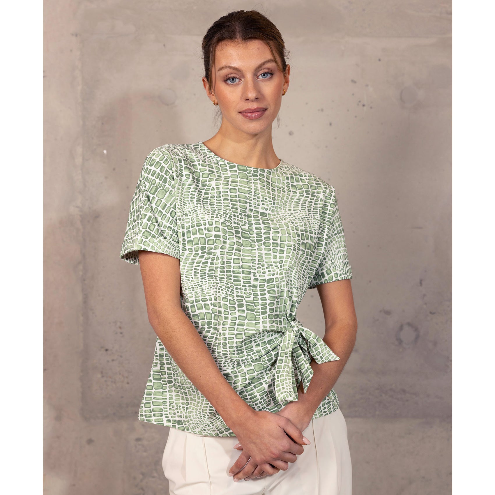 Tall Kimara Shirt Negin Croc - lange vrouwen