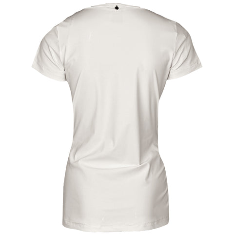 Only-M Top Overslag Offwhite, tall kleding voor lange dames, achteraanzicht