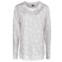 Longlady Sweater Fresia Hearts, tall kleding voor lange vrouwen