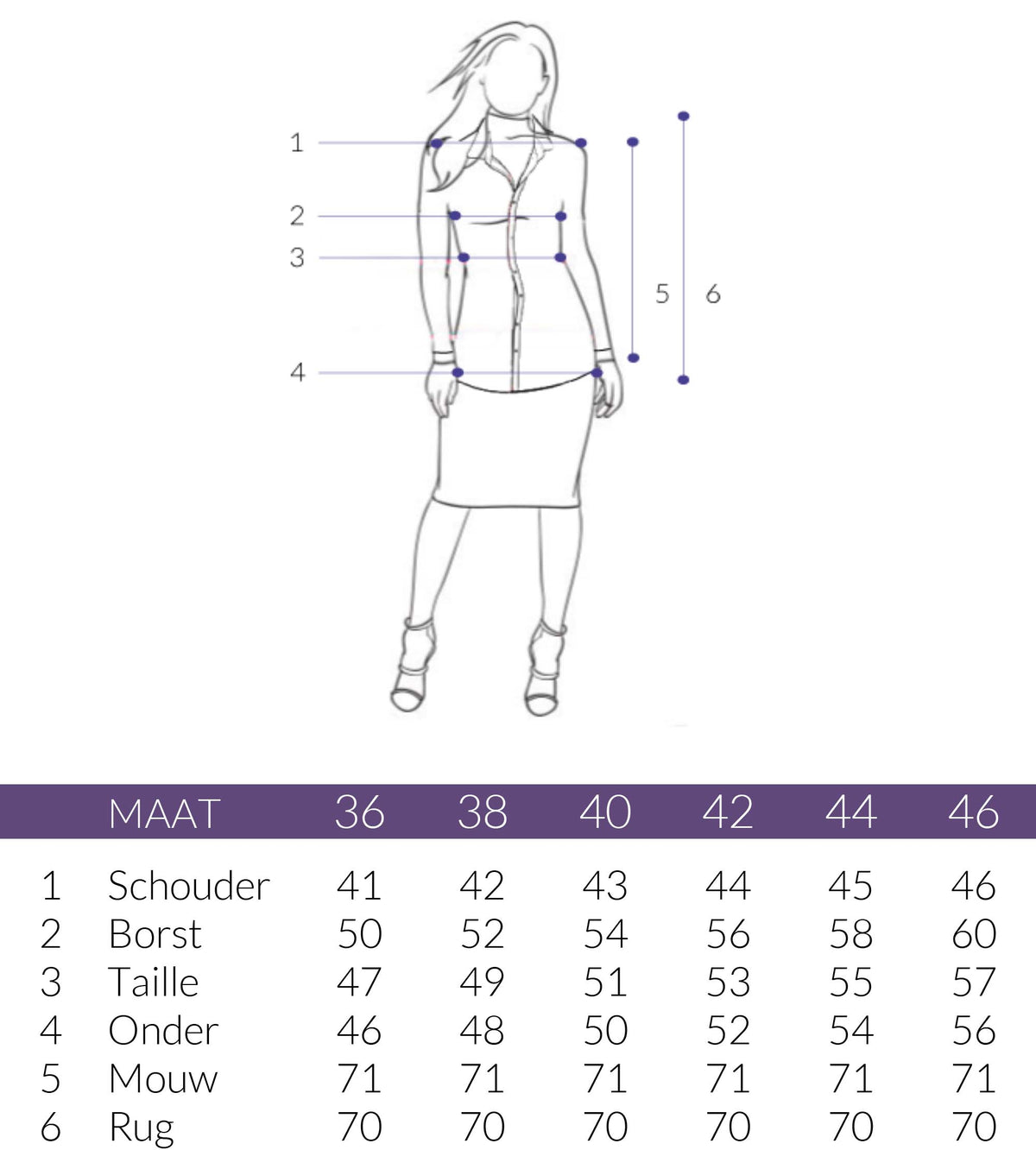 Maattabel Longlady Sweater Franky | Tall