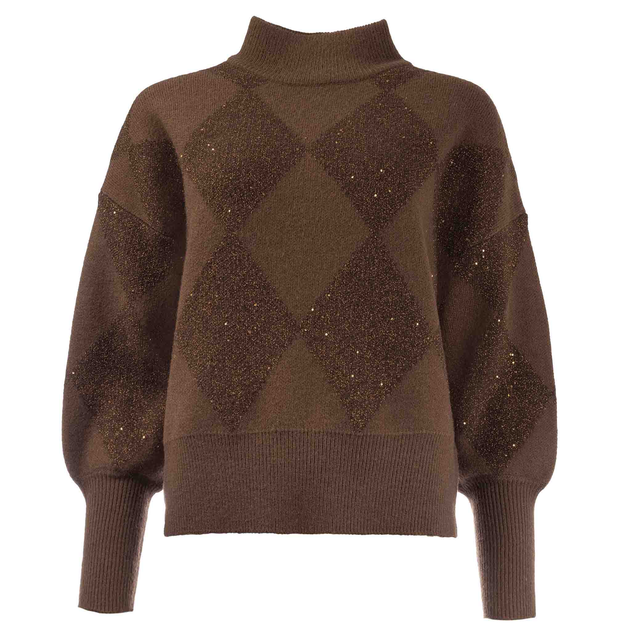 ICNK Trui Sigrid Bruin | Tall