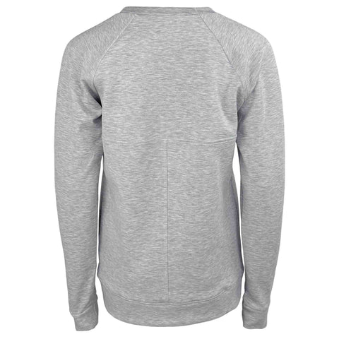 LongLady Sweater Freya Grijs, tall kleding voor lange dames, achteraanzicht