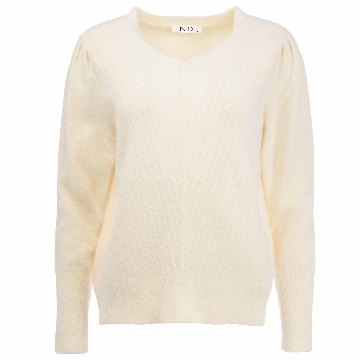 NED Trui Furry Ecru