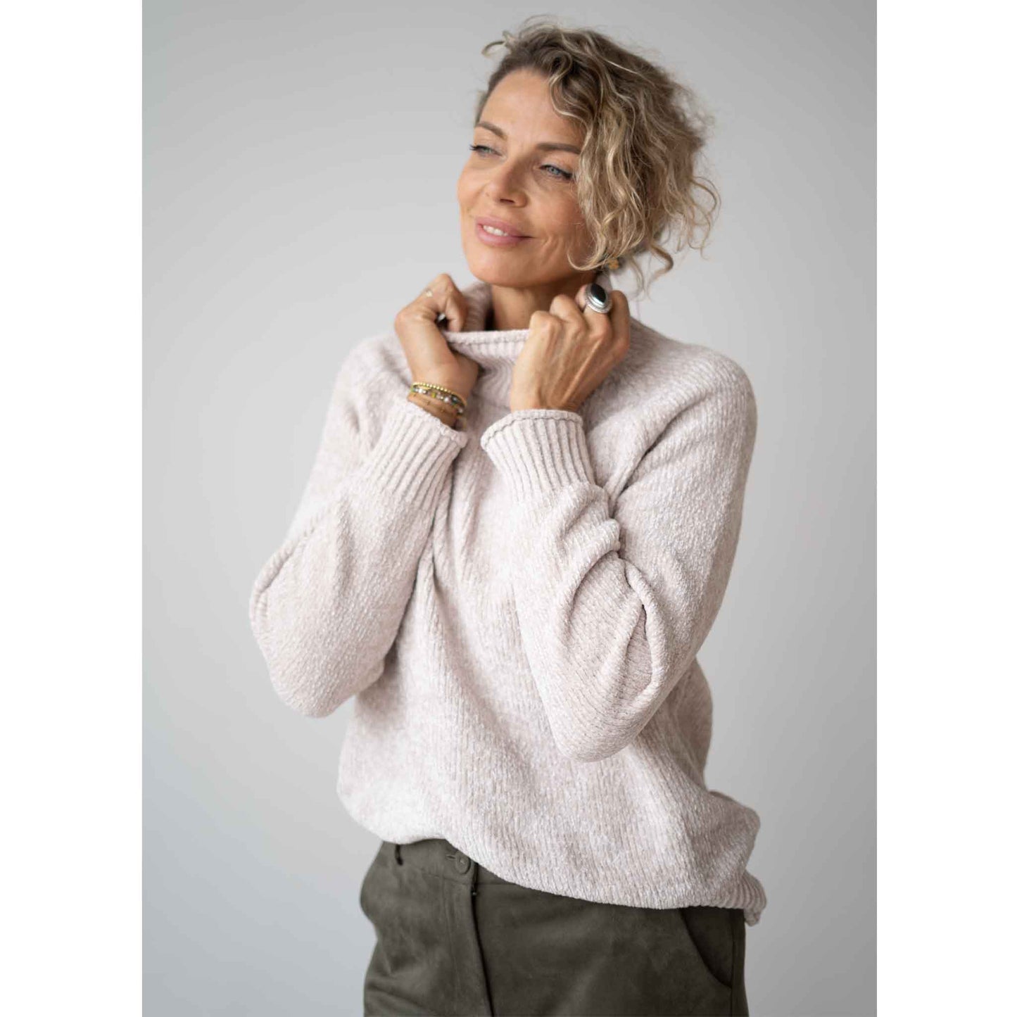 NED Trui Chaniya Lichtbeige | Tall