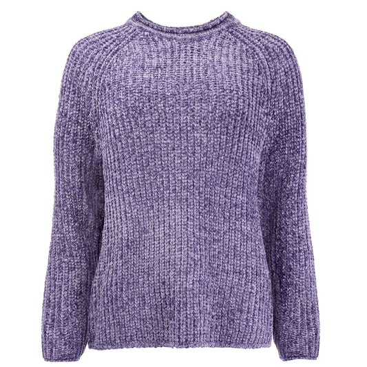 NED Trui Chenille Glitter Paars | Tall