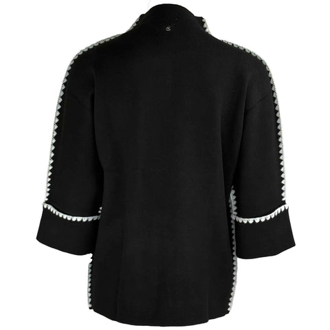Only-M Trui Contrast, tall kleding voor lange dames, achteraanzicht