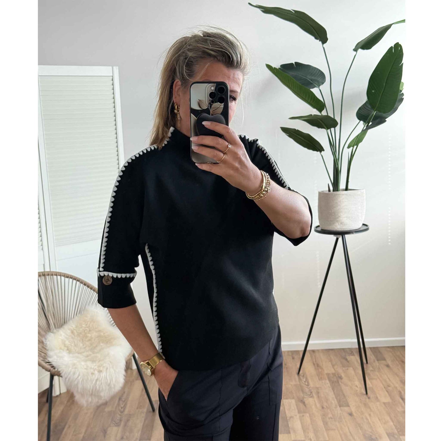 Only-M Trui Contrast | Tall