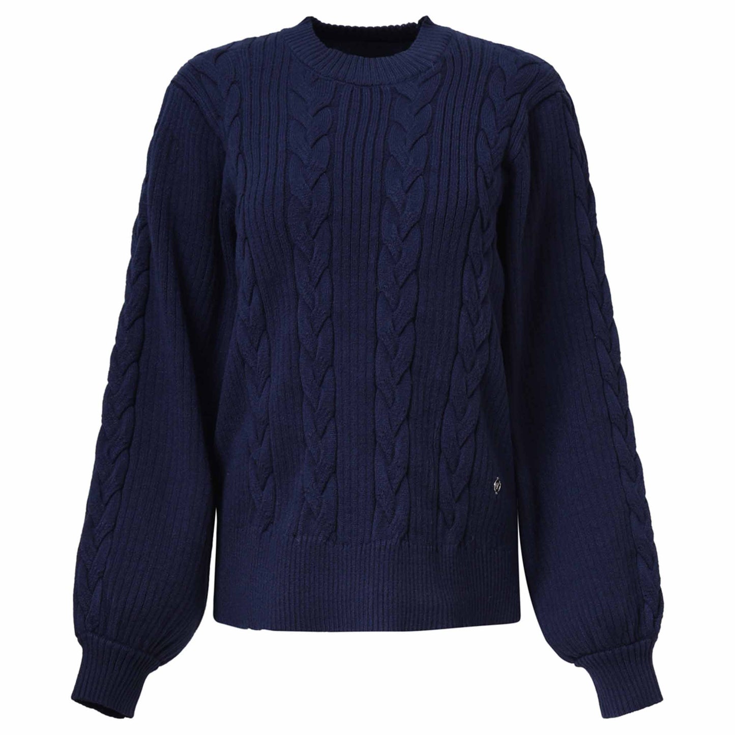 Smashed Lemon Trui Kabel Navy | Tall