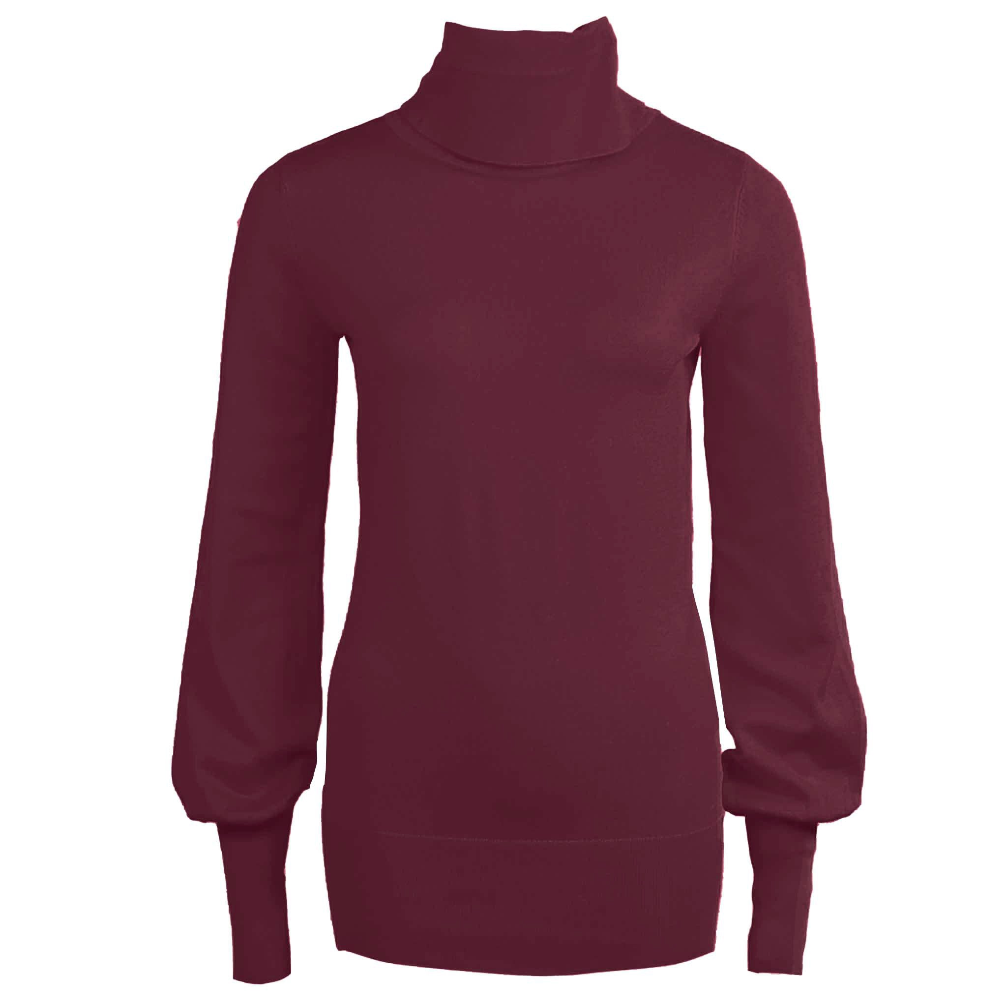 Only-M Trui Ballonmouw Bordeaux | Tall