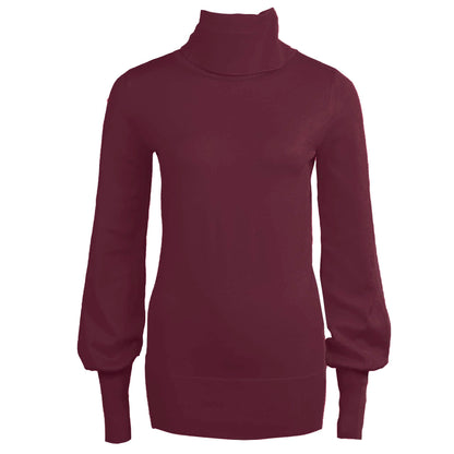 Only-M Trui Ballonmouw Bordeaux | Tall