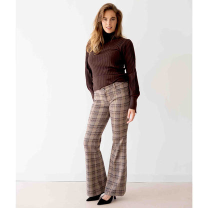 Mac Broek Dream Luxury Shadow Check | Tall