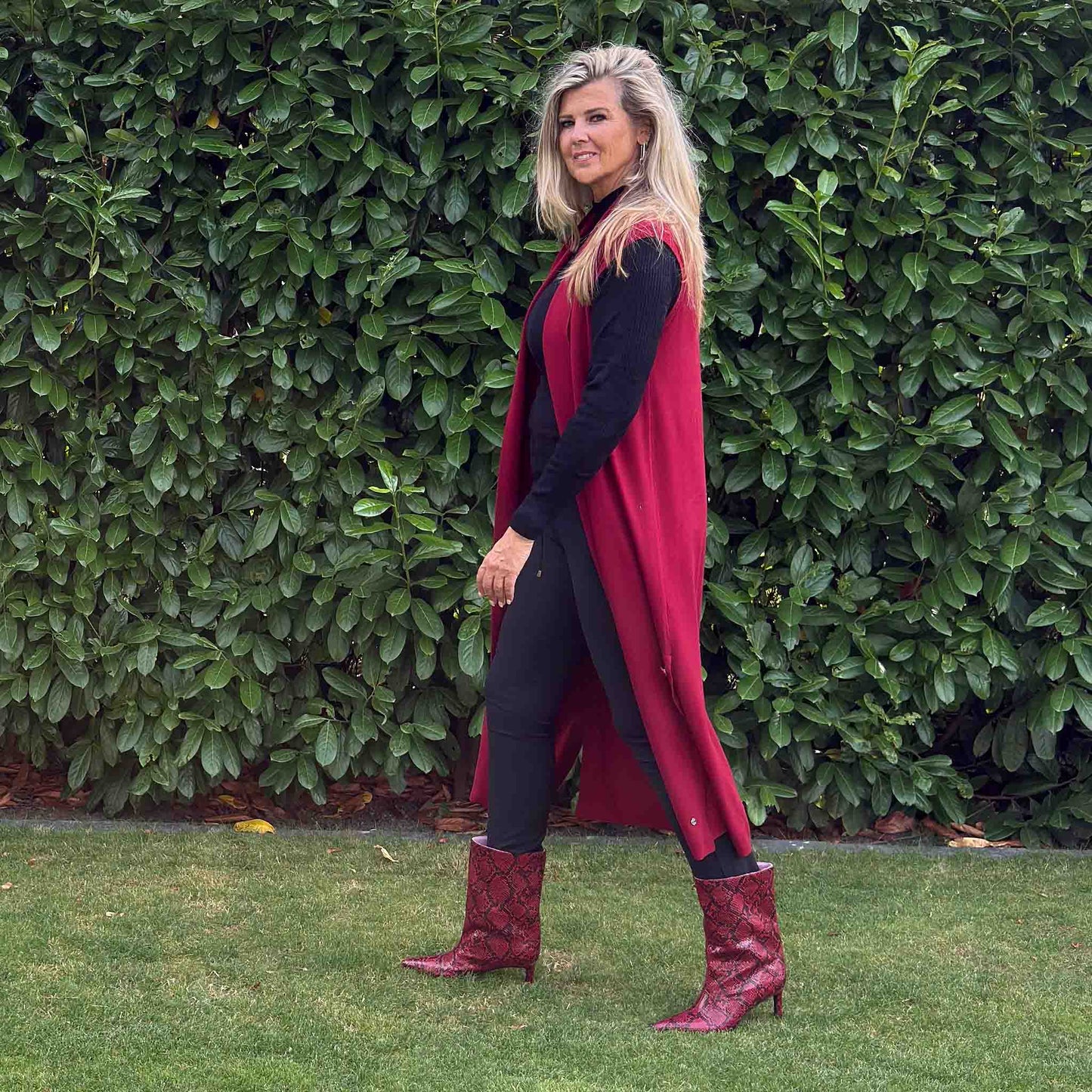 Smashed Lemon Vest Bordeaux | Tall