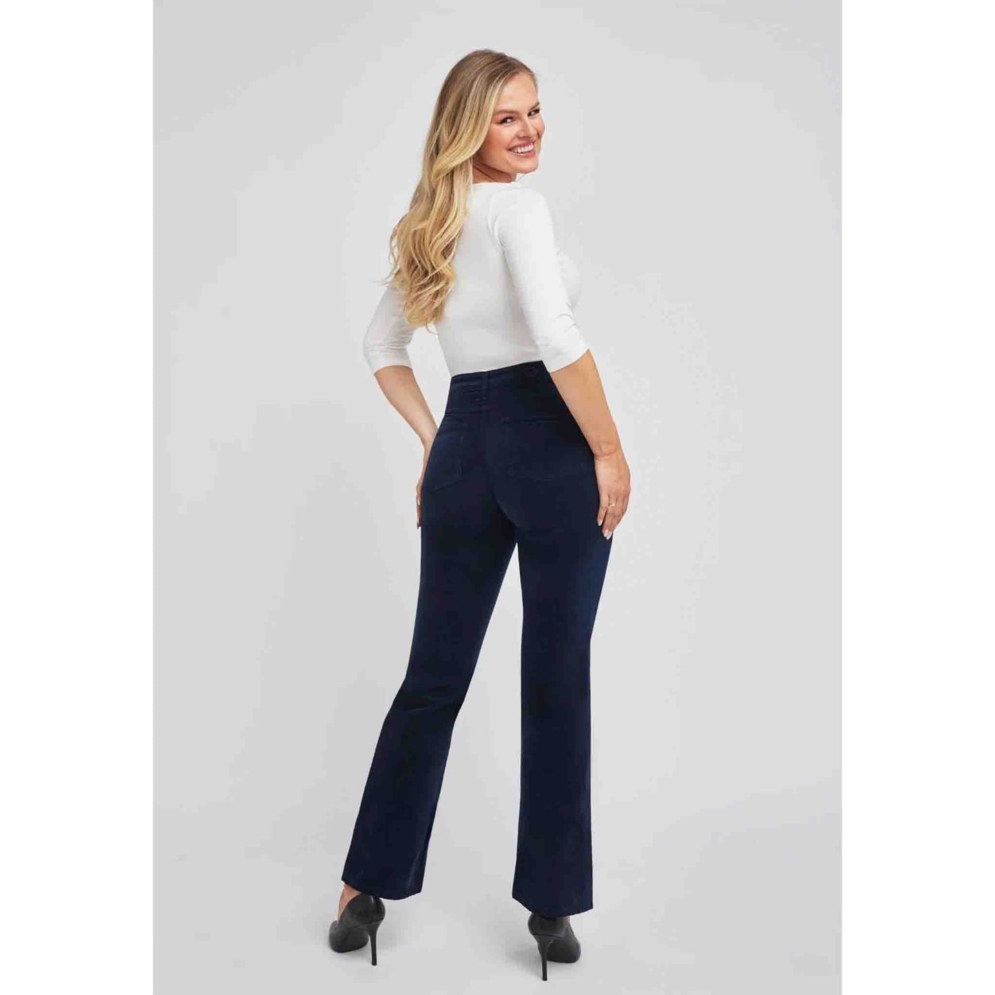 Wonderjeans WB Boot Navy Velvet | Tall