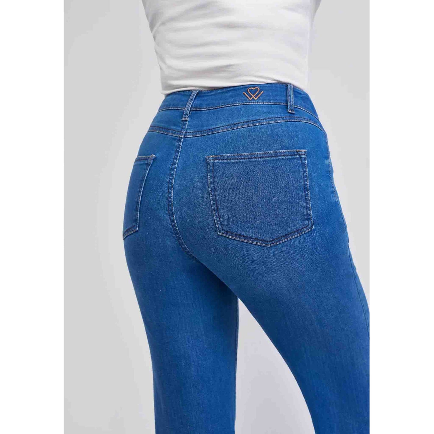 Wonderjeans WF Flared Stone Blue | Tall