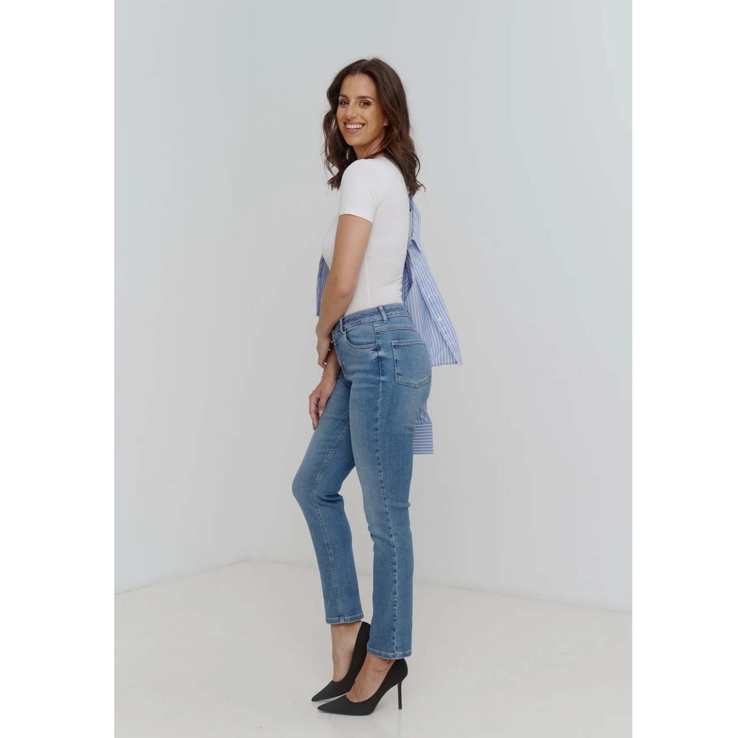 Wonderjeans WT Semi Skinny Authentic Blue | Tall