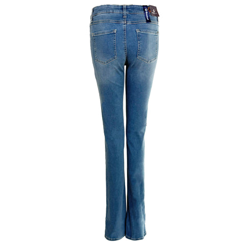 Wonderjeans WB Bootcut Auth Bleach, jeans in tall met lange benen, achteraanzicht