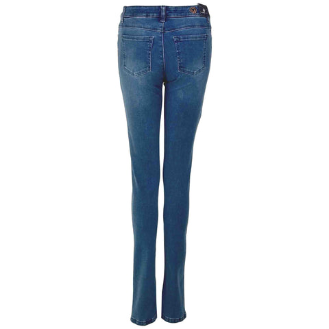 Wonderjeans WC Regular Authentic Blue, jeans in tall met lange benen, achteraanzicht