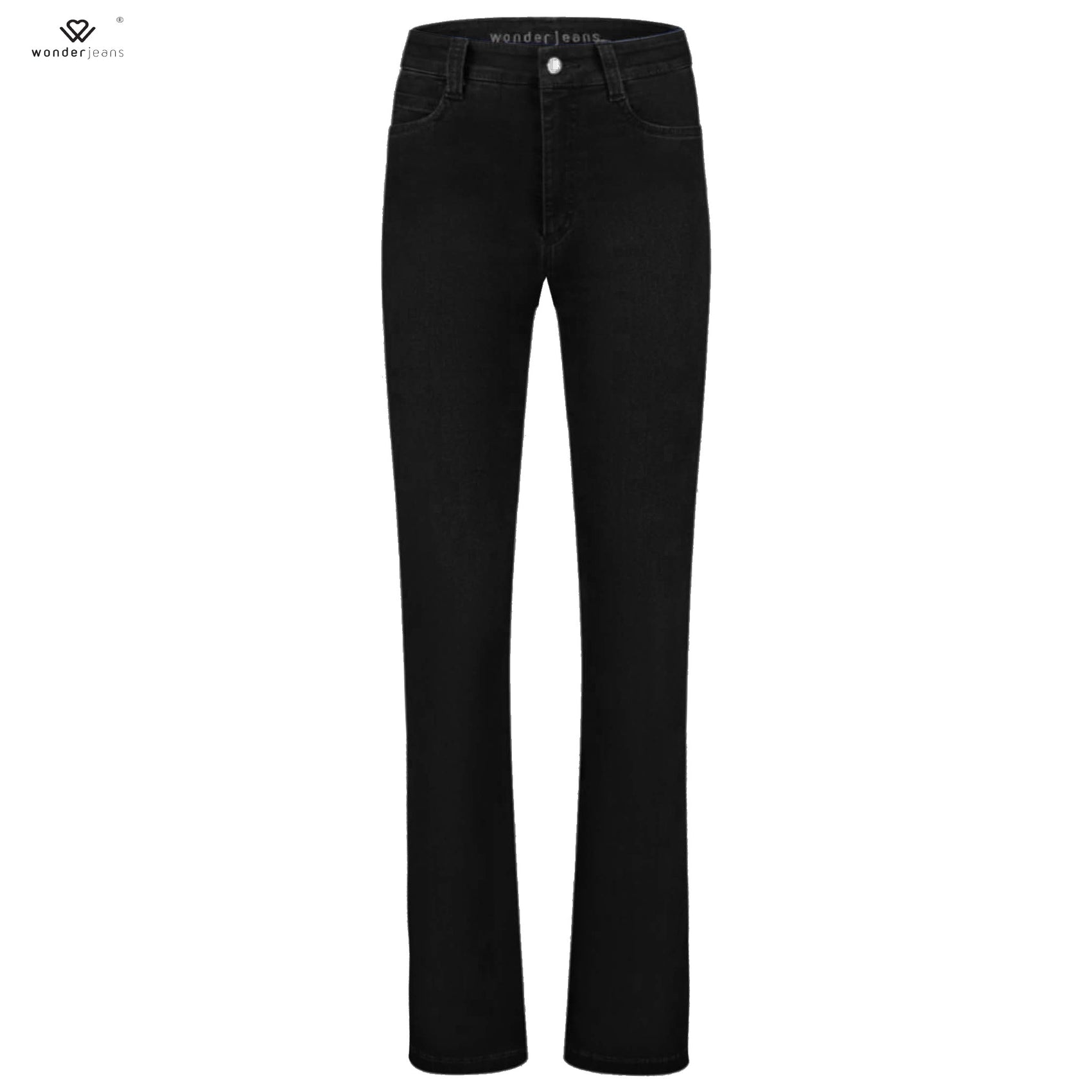 Wonderjeans lange vrouwen WT Straight Zwart | Tall | Lengte 36" en 38"