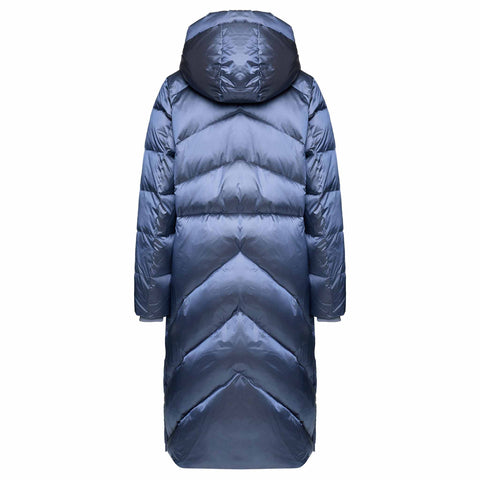 Manisa Jas Lang Blauw, tall kleding voor lange dames, achteraanzicht