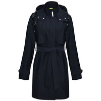 Tall Manisa Regen trenchcoat Navy - lange vrouwen