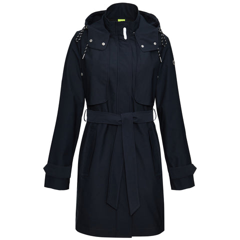 Manisa Regen trenchcoat Navy, tall kleding voor lange vrouwen