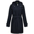 Tall Manisa Regen trenchcoat Navy - lange vrouwen