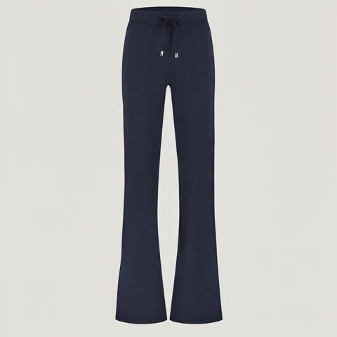 Only-M Broek Sporty Strong Flared Donkerblauw | Tall
