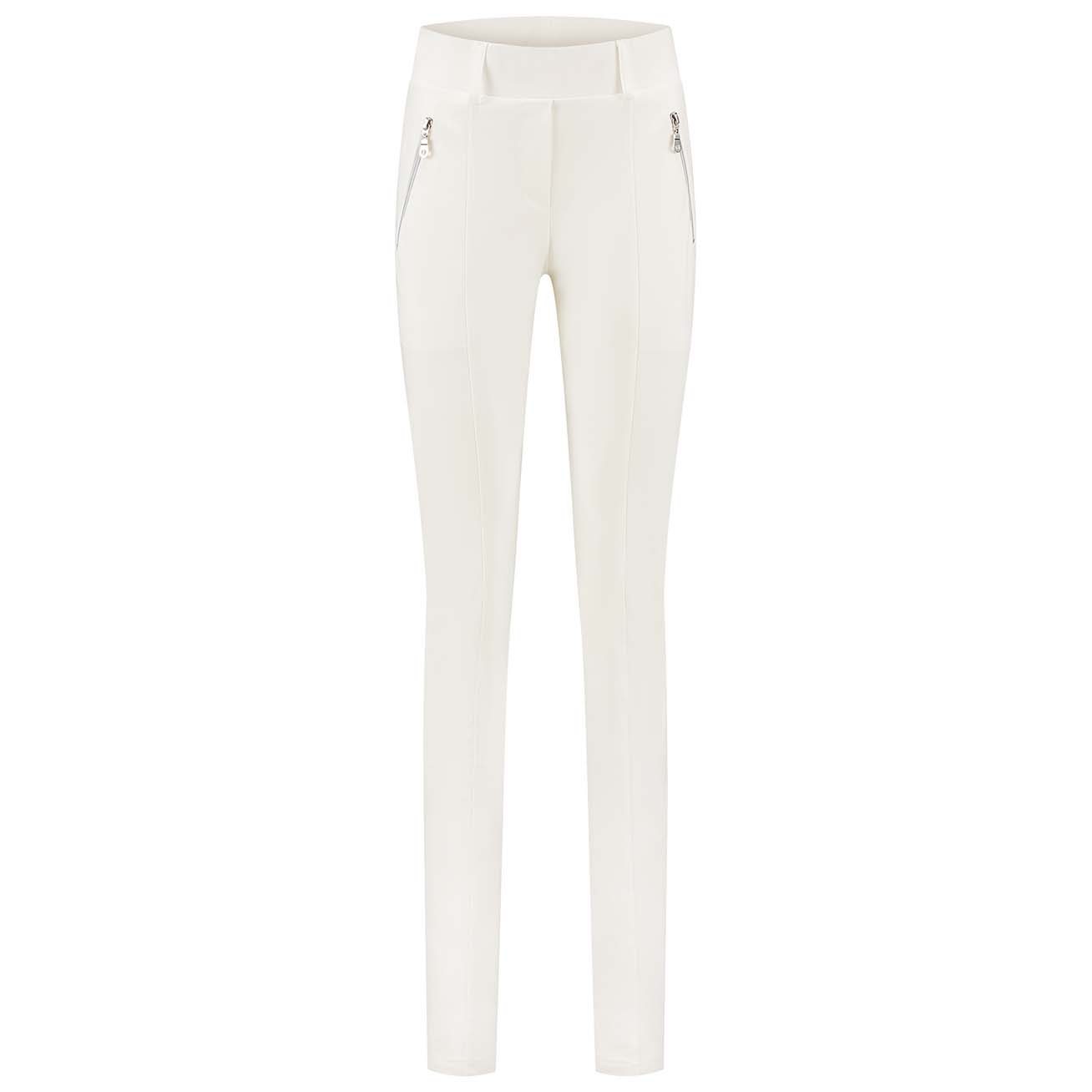 Longlady Z Broek Travel Strong Zip Offwhite