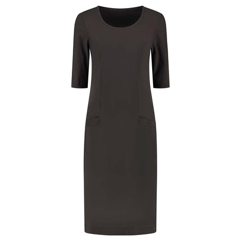 Longlady Z Jurk Travel Grijsbruin, tall kleding voor lange vrouwen