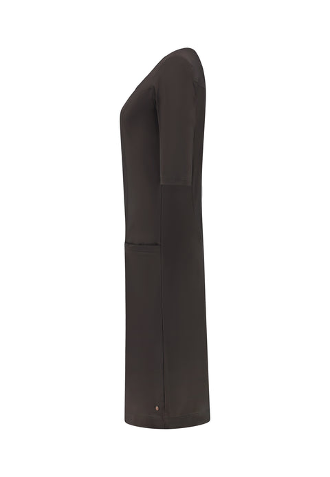 Longlady Z Jurk Travel Grijsbruin, tall kleding voor lange vrouwen