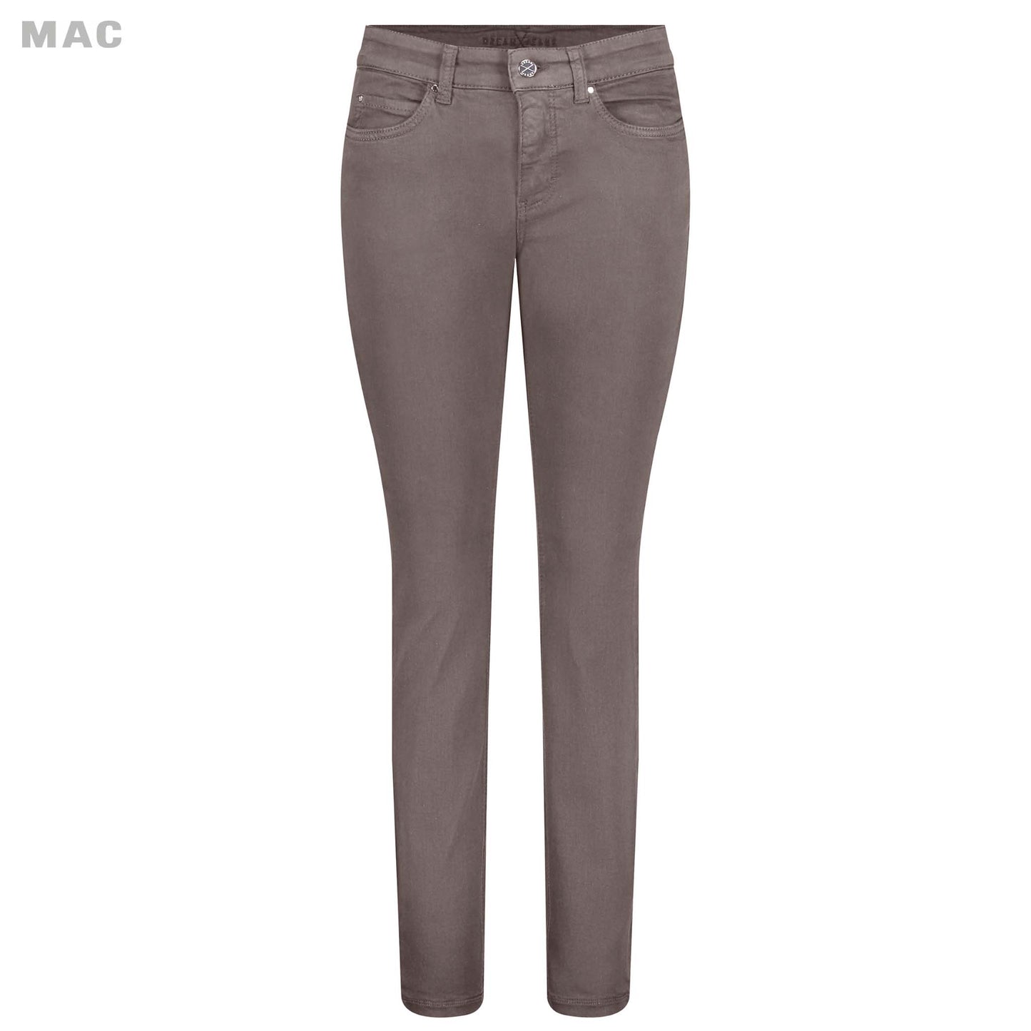 kleding lange vrouwen mac jeans dream skinny grey taupe