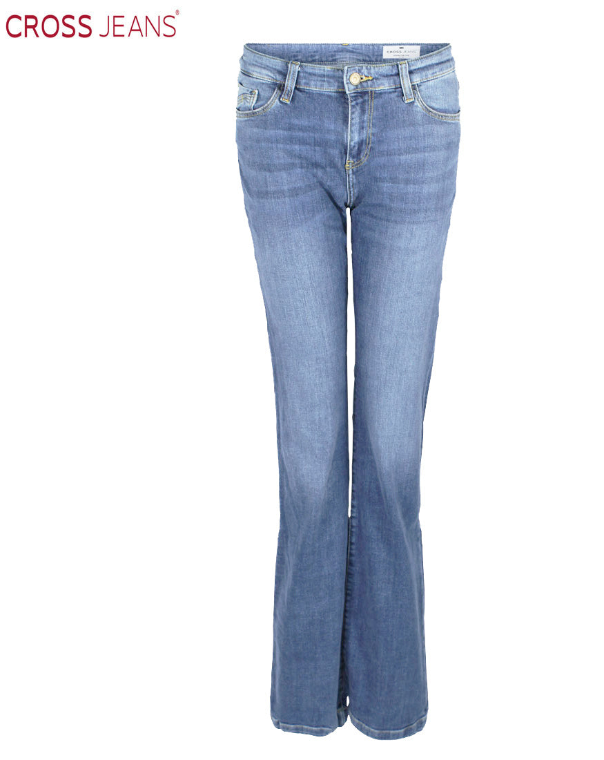kleding lange vrouwen cross jeans lauren bleached