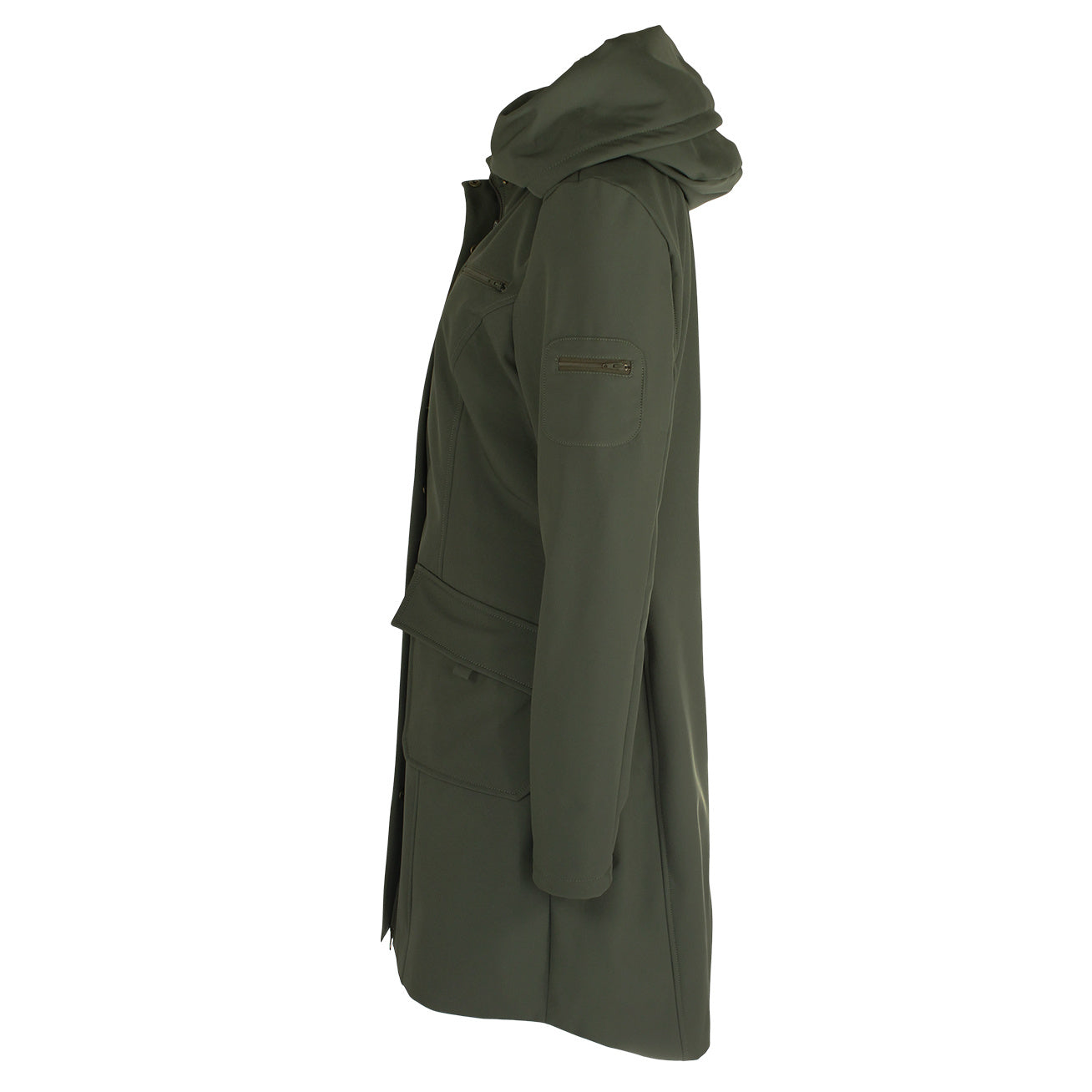 kleding lange vrouwen jas longlady softshell merlin